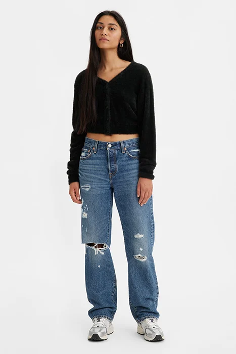Levi's 501 Straight Jeans Blue Talla: W23L30 | Vaqueros Rectos Outlet | Mujer | Azul