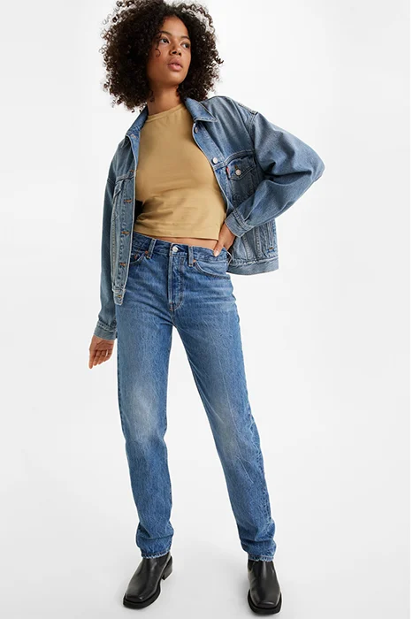Levi's 501 Straight Jeans Multicolour Talla: W24L31 | Vaqueros Rectos Outlet | Mujer