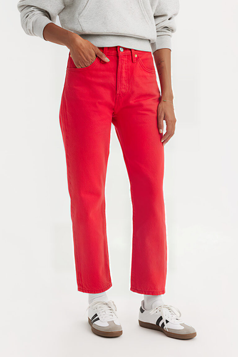 Levi's 501 Straight Jeans Red Talla: W25L28 | Vaqueros Rectos Outlet | Mujer | Rojo
