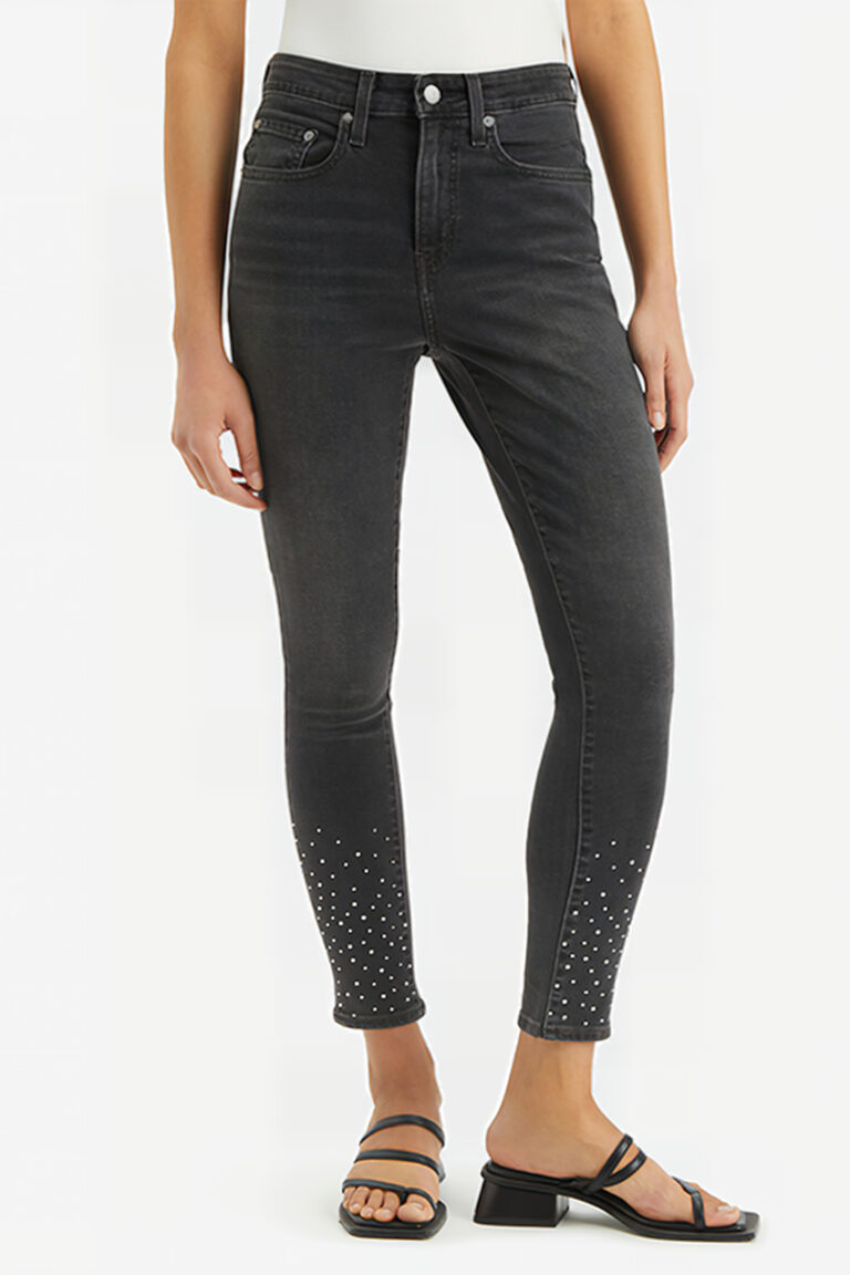 Levi's 721 High Rise Skinny Lava Rock Rhineston Talla: W26L32 | Vaqueros Skinny Outlet | Mujer