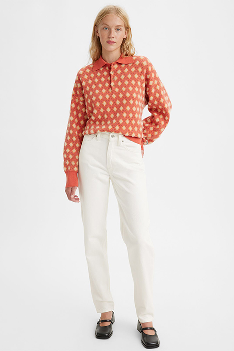 Levi's 80s Straight Jeans Ecru Talla: W24L30 | Vaqueros Rectos Outlet | Mujer | Marrón