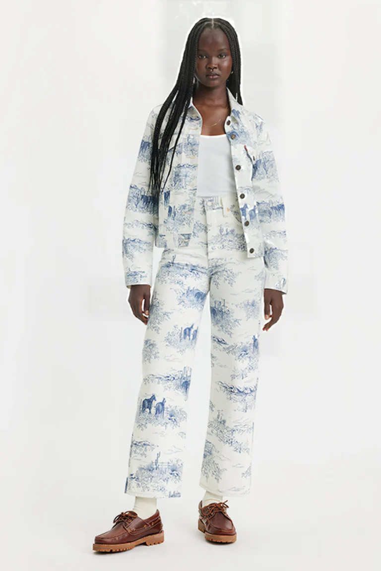 Levi's Ribcage Straight Jeans Pant White Talla: W24L29 | Vaqueros Rectos Outlet | Mujer | Blanco