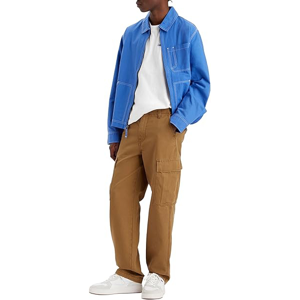 Levis XX Straight Fit Cargo - Pantalones vaqueros cargo Levis para hombre con corte recto
