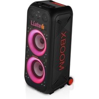 LG xboom La Bestia XL9T - Altavoz gran potencia, karaoke, luces y pantalla LED, efectos de DJ, Bluetooth, Asa y Ruedas, Resistencia IPX4 ,Negro - XL9T | LG ES