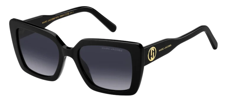 Marc Jacobs Mujer Marc Jacobs MARC 733/S 807/9O Gafas de sol Acetato Negro Gris Cuadrada Sombreado