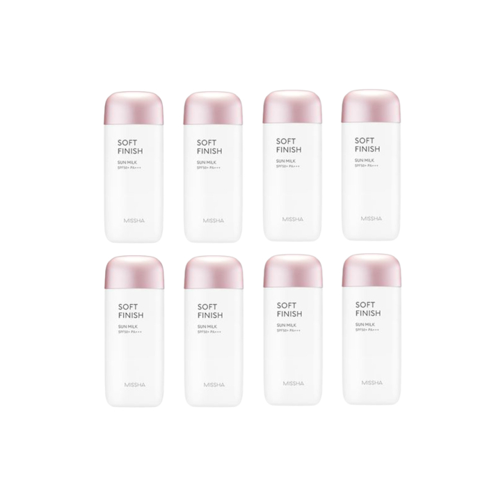 Missha [Oferta] MISSHA All-Around Safe Block Soft Finish Sun Milk - 70ml (8ea) Set