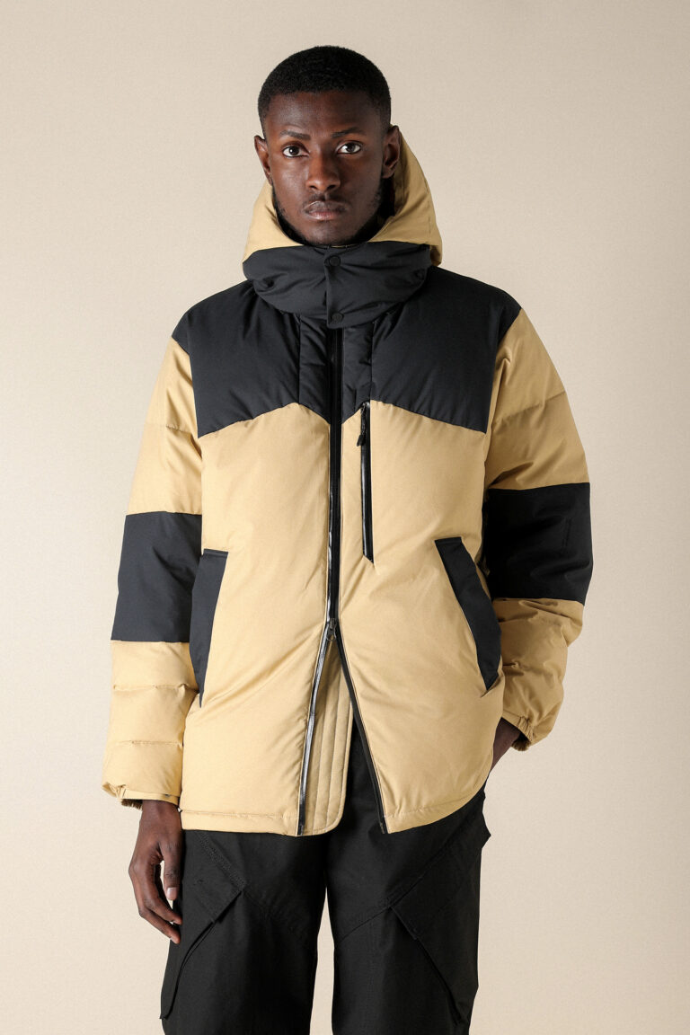 Mizuno Sl Gtx Windstopper Down Jacket Unisex Beige Taupe / Black | Chaquetas de Invierno Outlet | Unisex | Negro