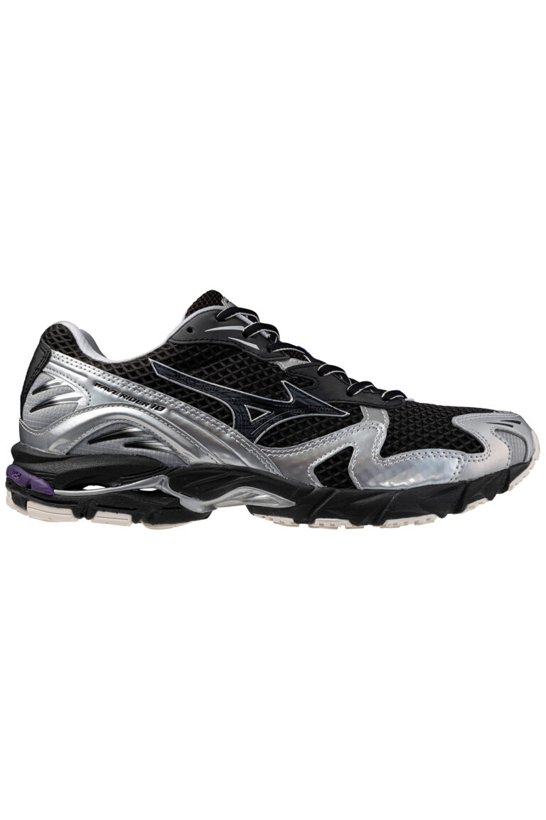 Mizuno Unisex Shoe Wave Rider 10 Black/black Sand/purple Haze | Zapatillas Running Outlet | Unisex | Negro