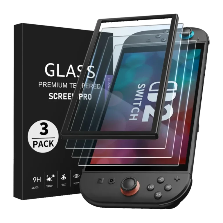 Móvil FunLab Protector de pantalla FUNLAB para Switch 2 (3 unidades + herramienta para colocar la lámina)