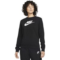 Nike Sportswear Club Fleece - Sudadera negra con logo para mujer