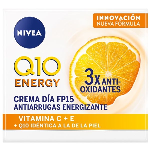 NIVEA Q10 plus C Energizante Cuidado De Día 50 ml Crema Hidratante Antiarrugas con Vitamina C