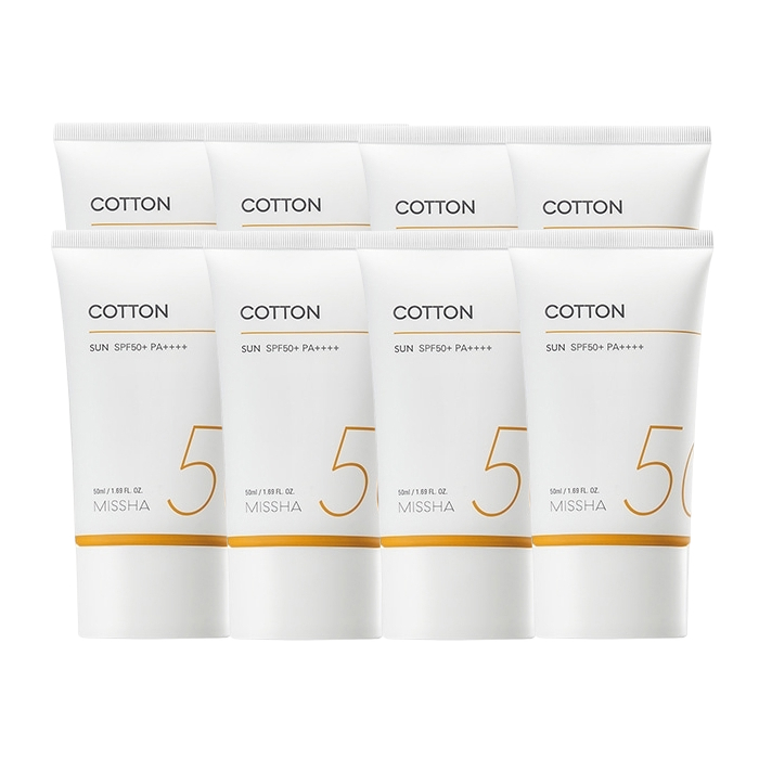 [Oferta] MISSHA All Around Safe Block Cotton Sun SPF50+ PA++++ (New Version of All Around Safe Block Daily Sun) - 50ml (8ea) Set