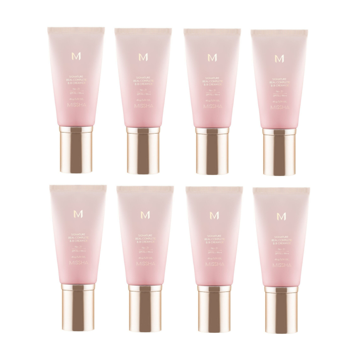 [Oferta] MISSHA M Signature Real Complete BB Cream EX SPF30 PA++ (New Version) - 45g - 21 Bright Beige (8ea) Set