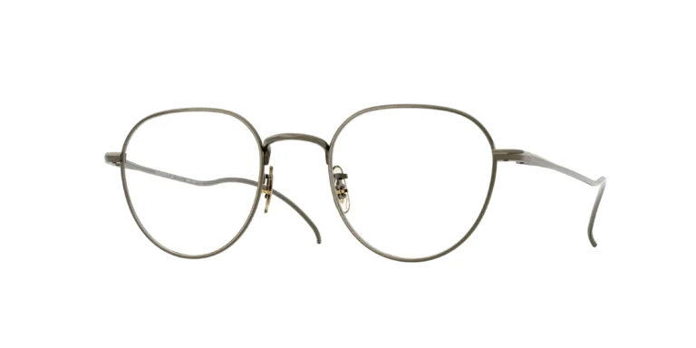 Oliver Peoples Unisex Oliver Peoples TK-16 5284 Monturas ópticas Titanio Oro Transparente Pantos Norma