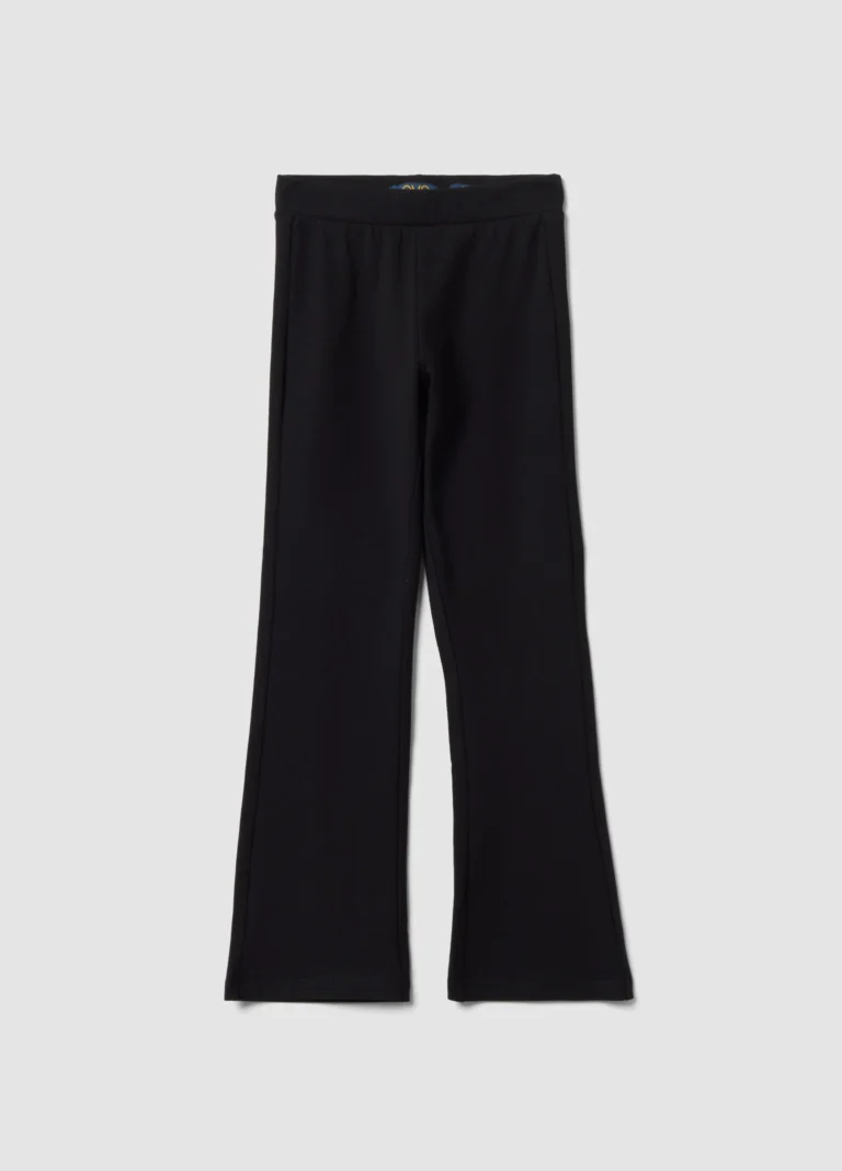 OVS KIDS, Leggings Negros Acampanados De Algodón Elástico, Niña, Negro, -4