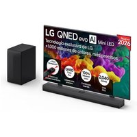 Pack Smart TV LG QNED evo MiniLED AI QNED85 65 pulgadas 4K 2026 + Barra de Sonido S70TY + Soporte - 65QNED85B6A.SET