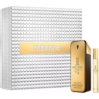 Paco Rabanne - 1 Million Set Regalo para hombre Eau de Toilette 100 Ml. + Travel Spray 20 Ml. | Estuche regalo Colonia para hombre 100 Ml. + Spray de viaje 20 Ml. Uso de día y de noche.