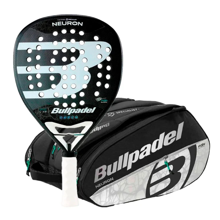 Pala BULLPADEL NEURON 2024 CHINGOTTO + Paletero BULLPADEL BPP-24020 NEURON 2024 Negro FEDE CHINGOTTO