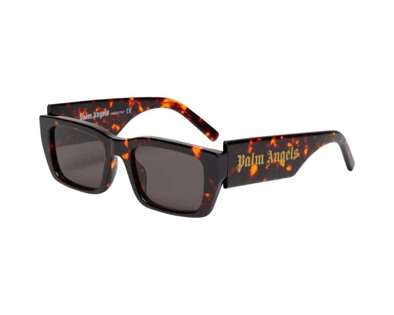 Palm Angels Unisex PERI006 Palm 6407 Dark havana dark grey Gafas de sol Acetato la Habana Gris Cuadrada Norma