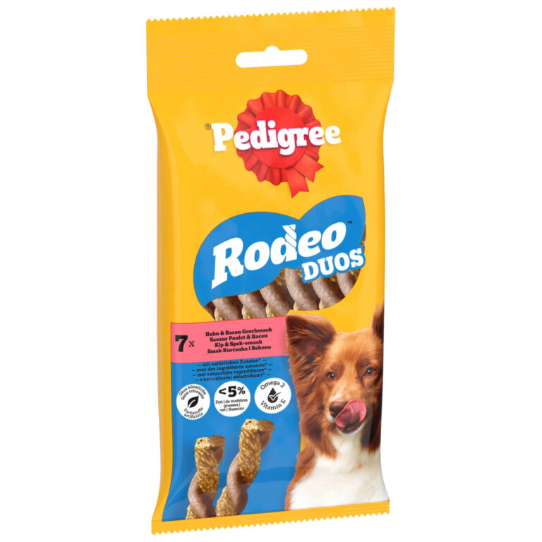 Pedigree Rodeo Duos snacks para perros - Pollo y bacon ( 10 x 7 unidades)