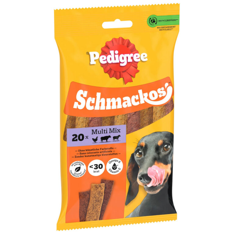 Pedigree Schmackos snacks para perros - Multi (14 x 20 uds) - Pack Ahorro