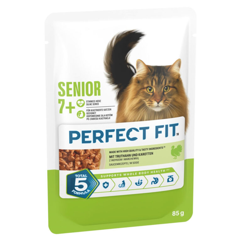 Perfect Fit Senior en bolsitas - Pavo y zanahorias - 48 x 85 g