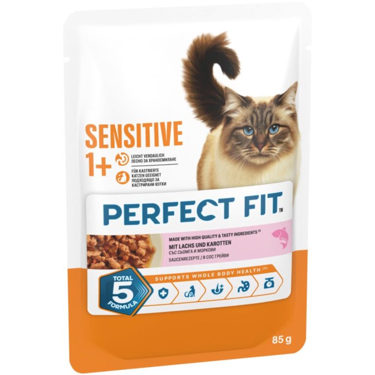 Perfect Fit Sensitive 1+ - Salmón (48 x 85 g) - Pack Ahorro