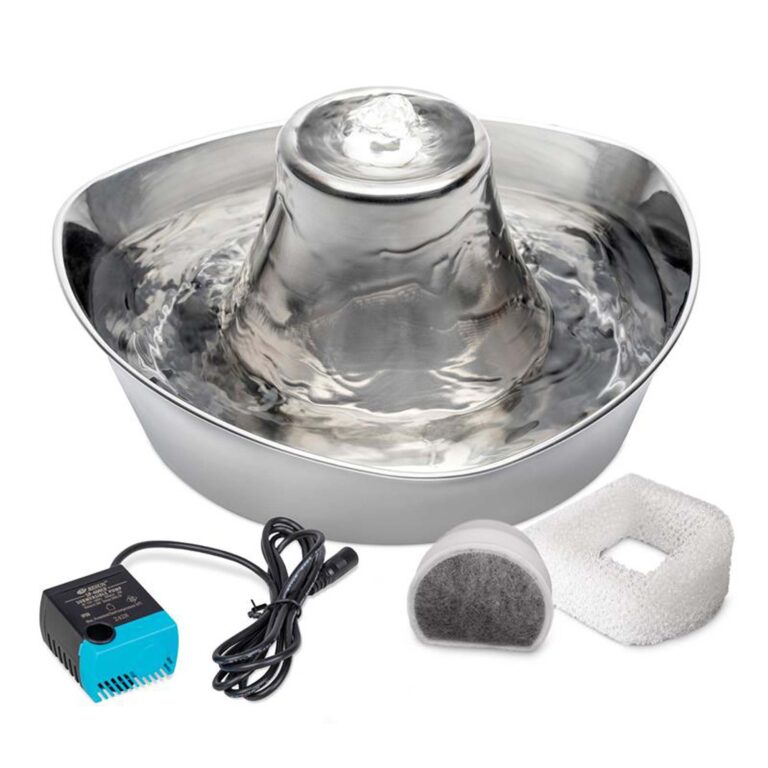 Petsafe Bebedero fuente Drinkwell Seaside de PetSafe de acero - Fuente 1,7