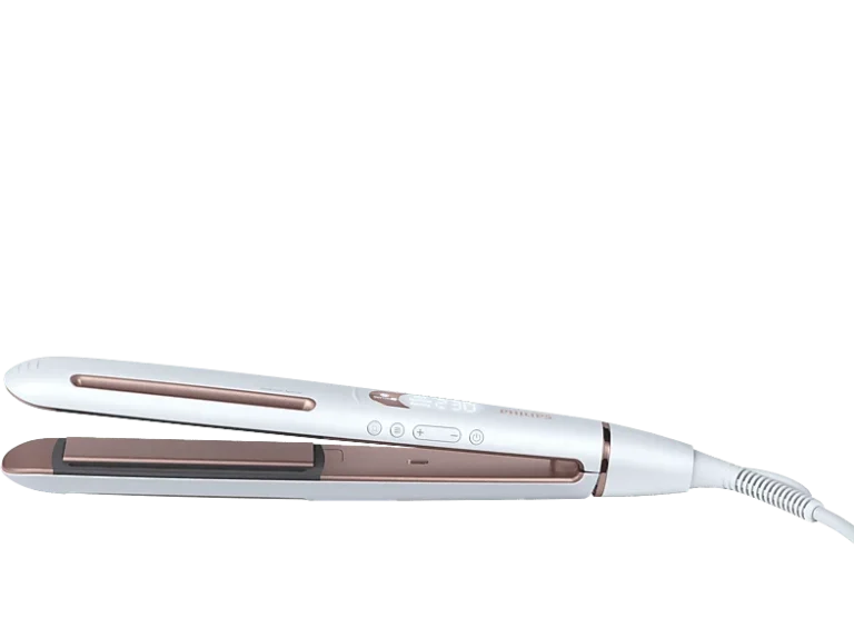 Philips Plancha de pelo - Philips BHS830/00, Cerámica, 3 modos, 53 W, 230 °C, Tecnología SenseIQ, Blanco