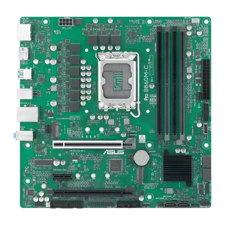 Placa base ASUS Pro B860M-C CSM B860 LGA 1851 DDR5 Micro-ATX Verde