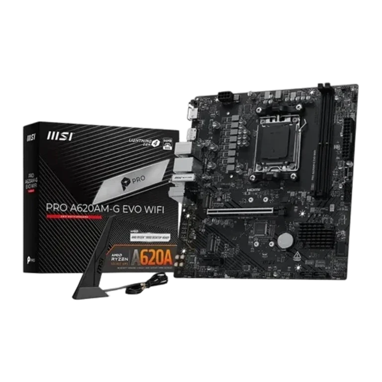 Placa base MSI PRO A620AM-G EVO WiFi AMD A620 AM5 DDR5 mATX WiFi 6E