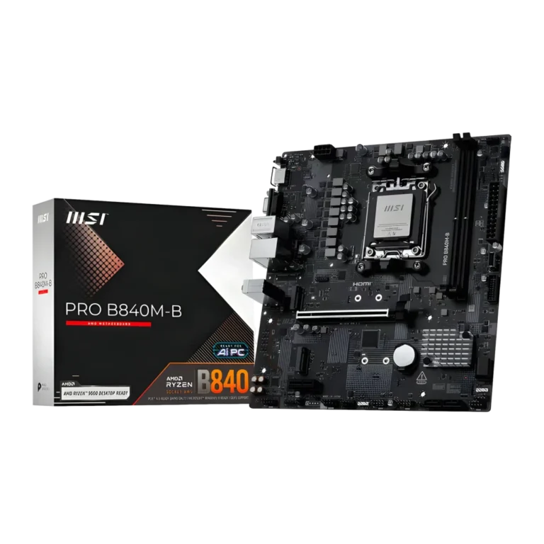 Placa base MSI Pro B840M-B AMD B840 AM5 DDR5 mATX Sin WiFi