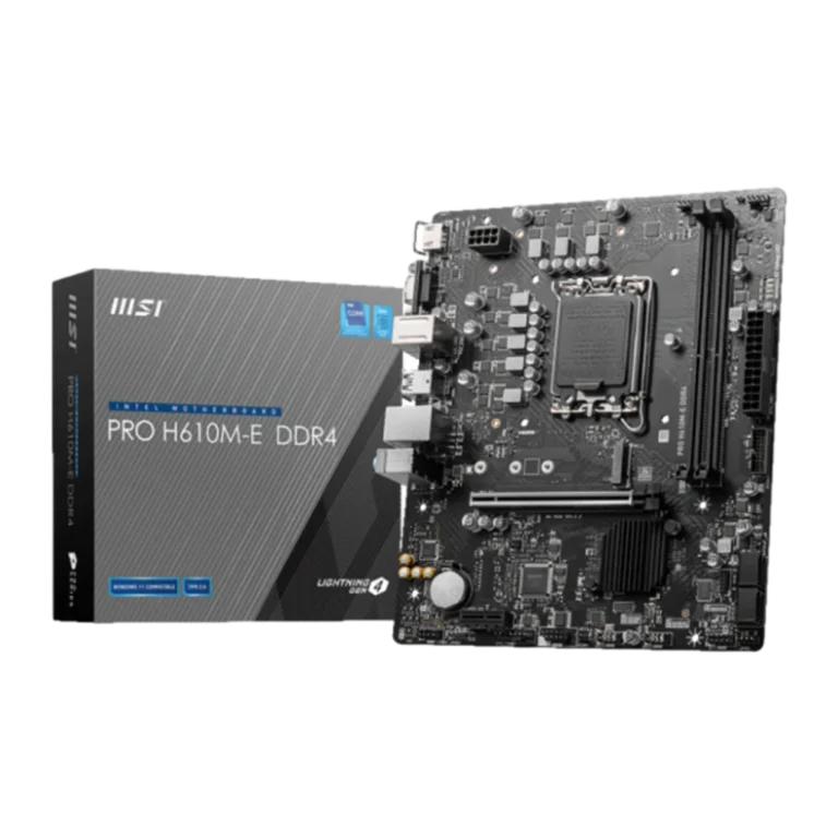Placa base MSI PRO H610M-E DDR4 Intel H610 LGA1700 mATX
