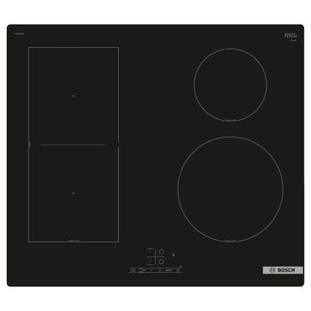 Placa De Inducción Bosch Serie 4 Pvs61rbb5e Integrado 60 Cm 4 Zonas Negro