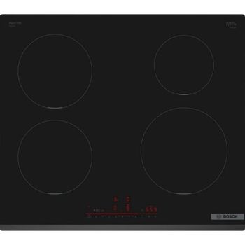 Placa De Inducción Bosch Serie 6 Pie631hb1e Integrado 60 Cm 4 Zonas Negro