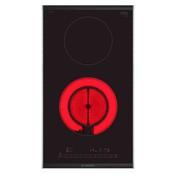 Placa Vitrocerámica Bosch Pkf375fp2e 3500w 30 Cm 2 Zonas Negro