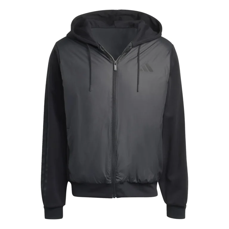 Plumífero con capucha adidas Essentials Climawarm 3-Stripe