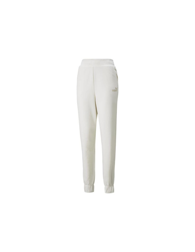 Puma Pantalones Puma Ess+ Embroidery High Blanco Mujer