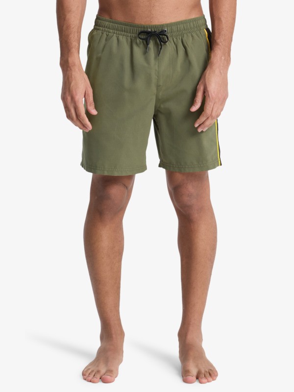 Quiksilver - Everyday Clicker Volley 17" - Short de Natación Verde Hombre