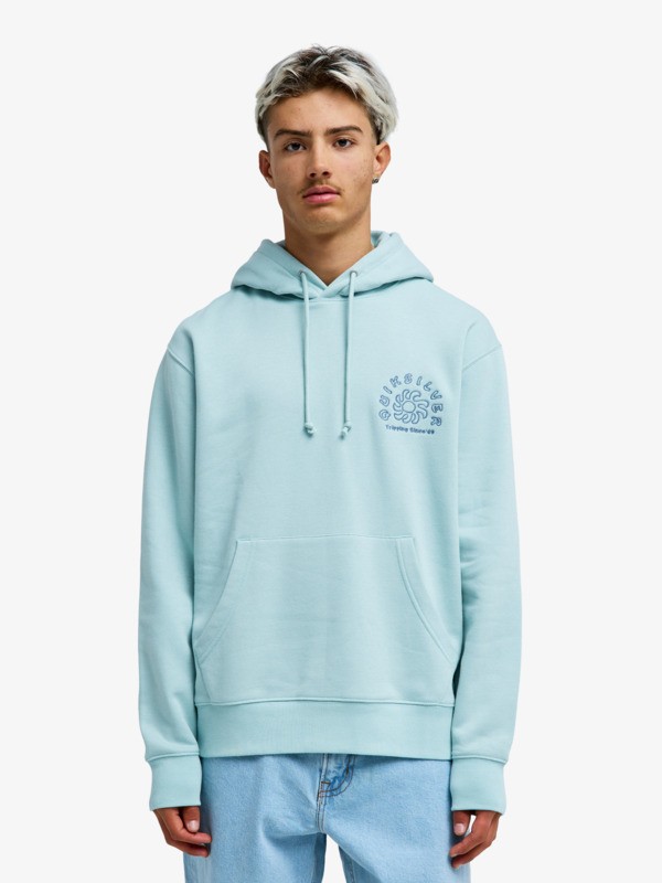Quiksilver - Salt Water Graphic - Sudadera con Capucha Azul Hombre