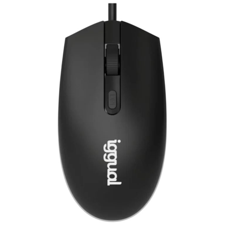 Ratón Iggual USB 1600 DPI Negro