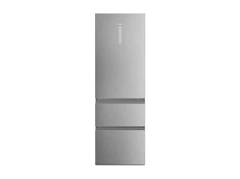 REACONDICIONADO Seminuevo Muy bueno Frigorífico combi - Haier 3D 60 Series 5 HTW 5618CNMG, No Frost, 185 cm, 360 l, Motor Inverter, Wi-fi, Plata