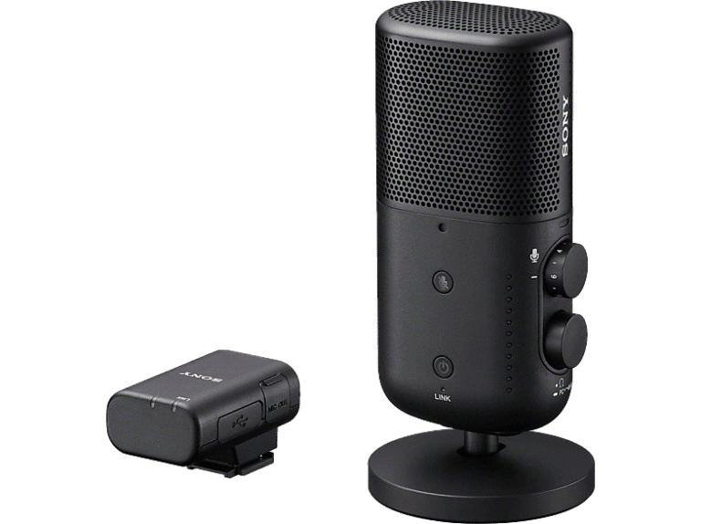 REACONDICIONADO Seminuevo Muy bueno Micrófono - Sony ECM-S1, Inalámbrico con Noise Cancelling (Cancelación de ruido), Para Streaming, Podcast..