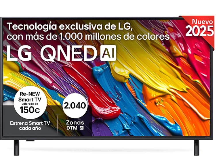 REACONDICIONADO Seminuevo Muy bueno TV QNED 43" - LG 43QNED82A6B, UHD 4K, Procesador Inteligente α7 AI 4K Gen8, Smart TV, DVB-T2 (H.265), Ashed Blue