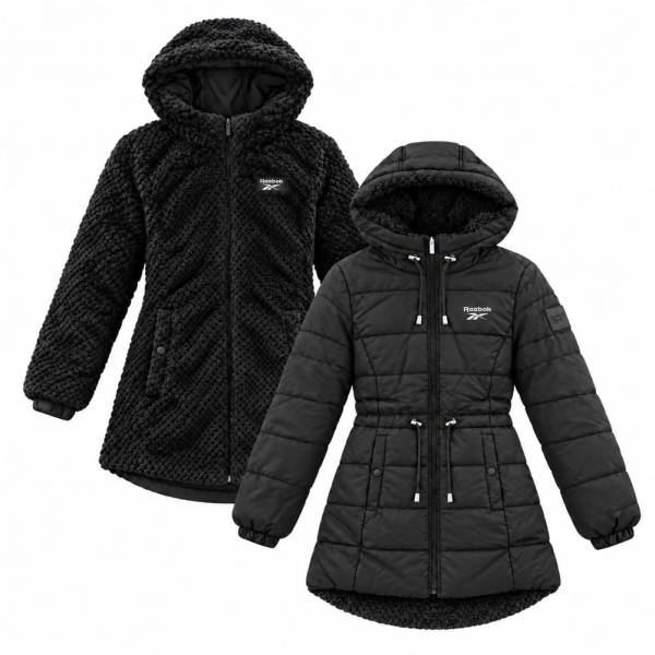 Reebok Reversed to Snow Mujer Reversible-Chaquetón OLRB2266-Negro