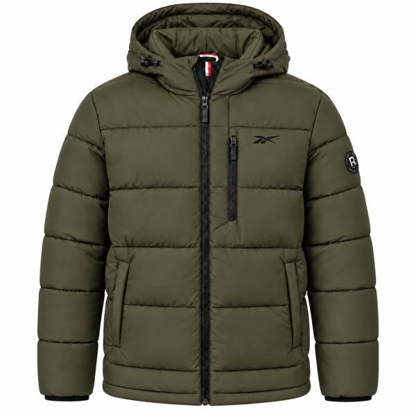 Reebok Stretch Puffer Hombre Chaquetón OMRB1502-OLIVA