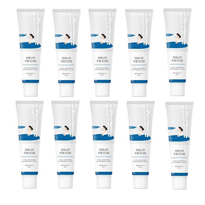 Round LAB [OFERTA]ROUND LAB Birch Juice Moisturizing Sun Cream SPF50+ PA++++ - 50ml (10ea) Set