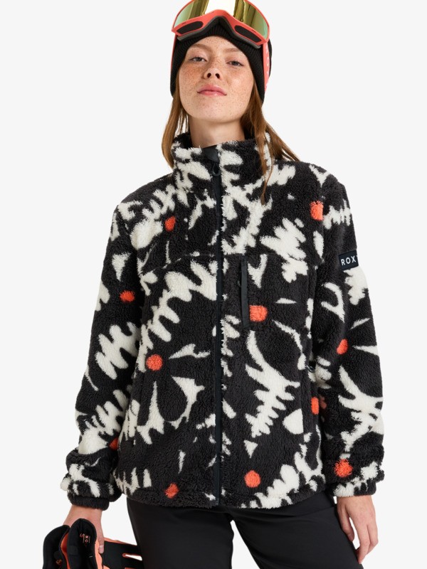Roxy - Alabama Full Zip Printed - Camiseta técnica Negro mujer