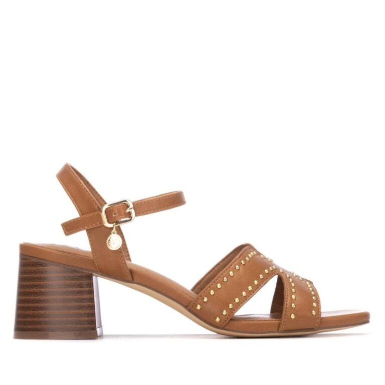 Sandalias altas mujer XTI 145464 02 SANDALIA HEBILLA PALA CRUZADA CAMEL 38828 26V