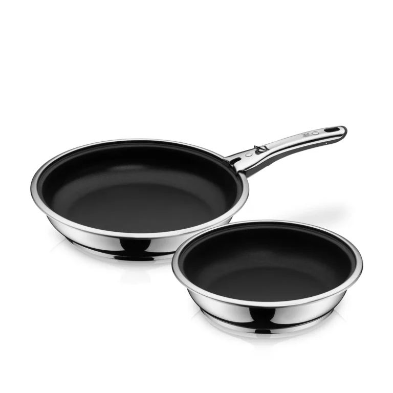 Set de sartenes de 24 y 28 cm con mango extraíble Click&Serve WMF